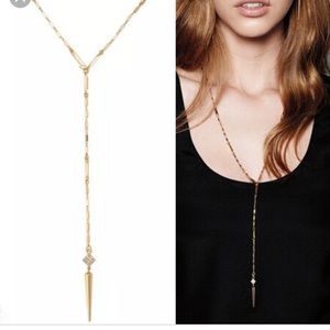 Bianca Lariat Gold Necklace - Stella & Dot